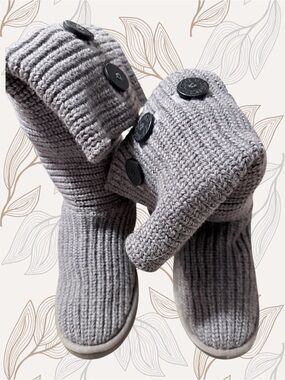🌸UGG CLASSIC CARDY KNIT WINTER BOOTS